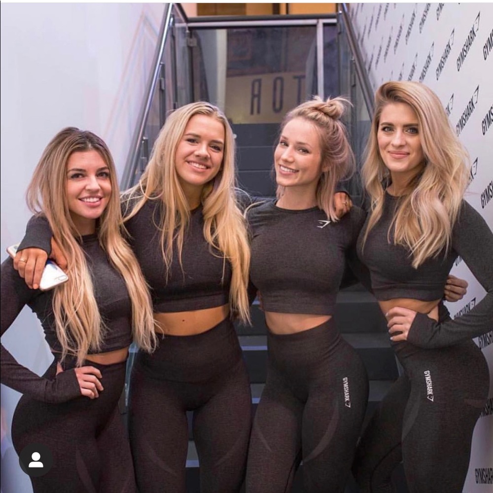 Original Gymshark Seamless Long-sleeve Crop Top